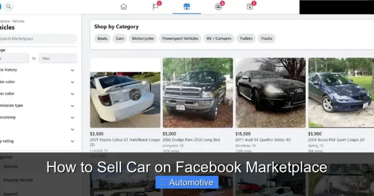 How to Sell Car on Facebook Marketplace