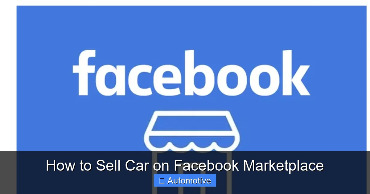 How to Sell Car on Facebook Marketplace
