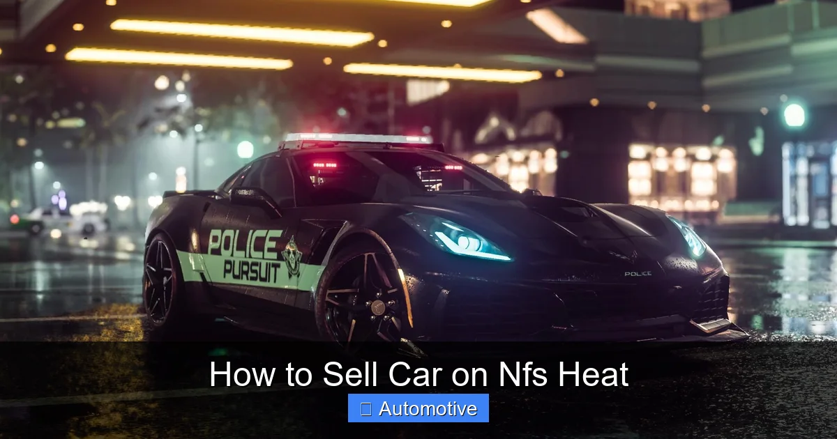 How to Sell Car on Nfs Heat
