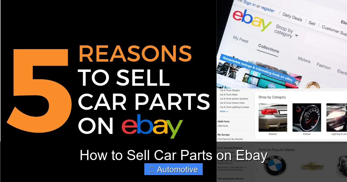 How to Sell Car Parts on Ebay