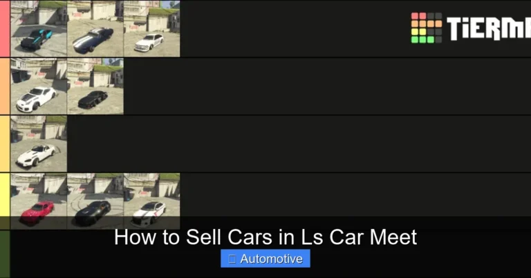 How to Sell Cars in Ls Car Meet