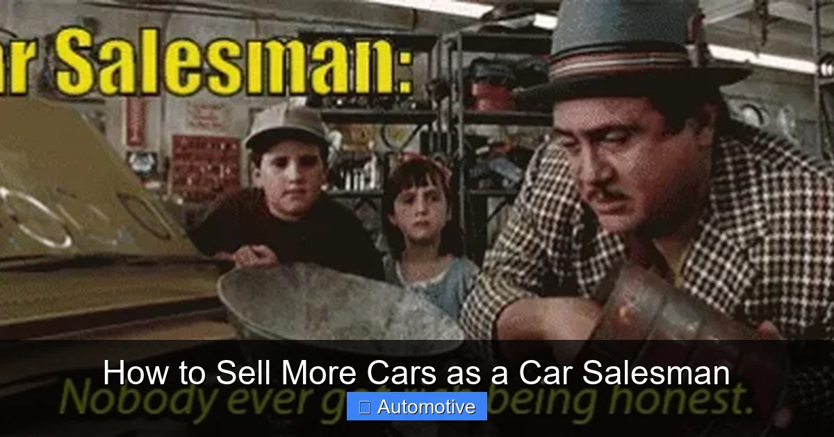How to Sell More Cars as a Car Salesman