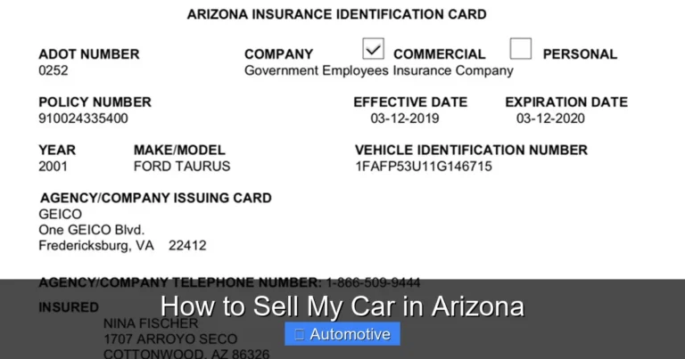 How to Sell My Car in Arizona