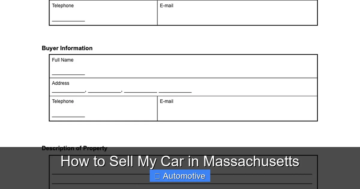 How to Sell My Car in Massachusetts