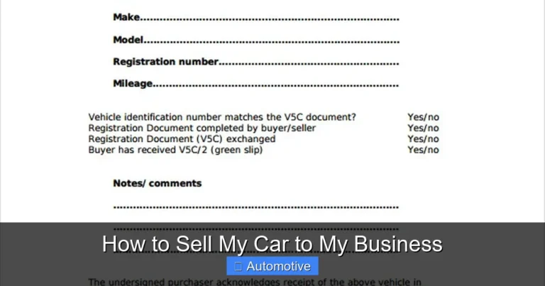 How to Sell My Car to My Business