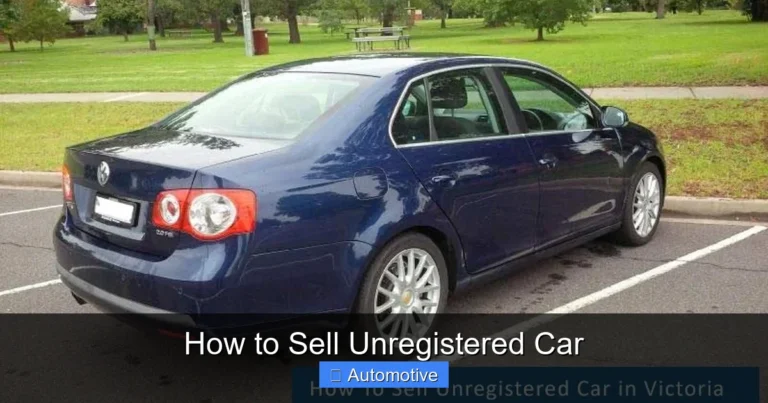 How to Sell Unregistered Car