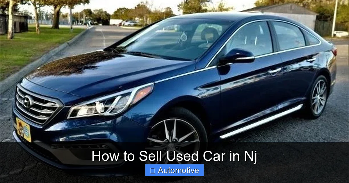 How to Sell Used Car in Nj