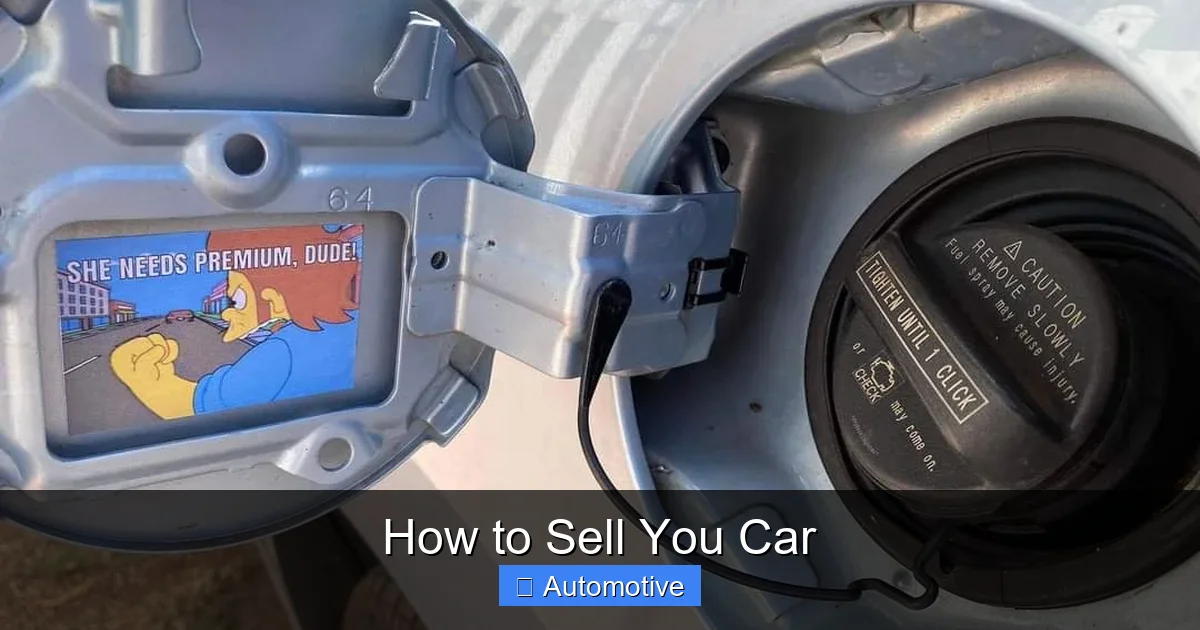 How to Sell You Car