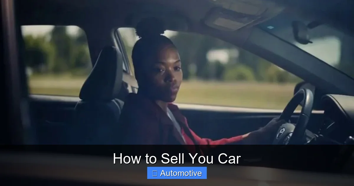 How to Sell You Car