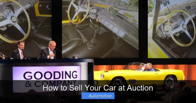 How to Sell Your Car at Auction