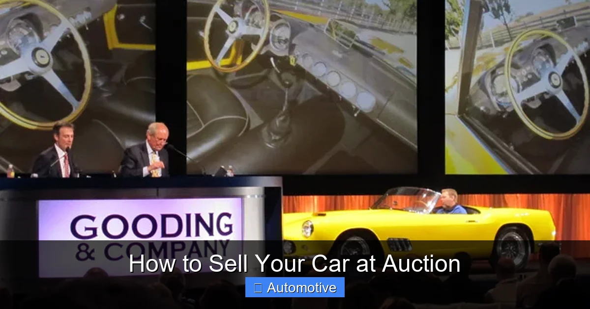 How to Sell Your Car at Auction