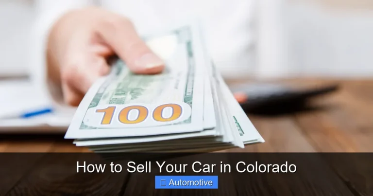 How to Sell Your Car in Colorado