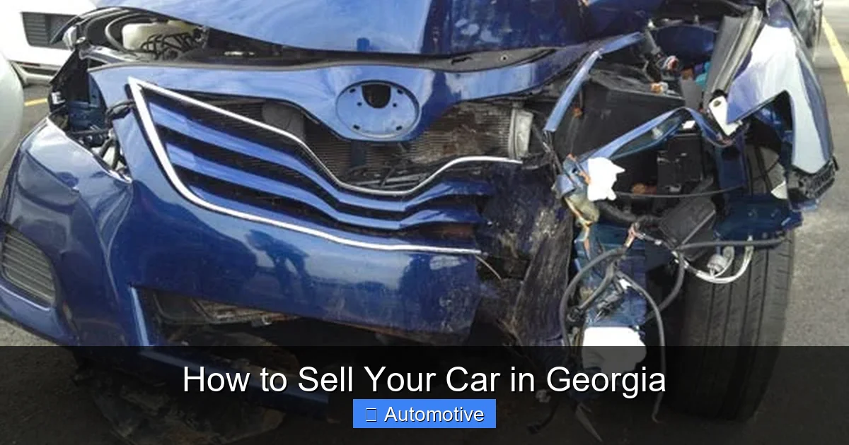 How to Sell Your Car in Georgia