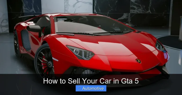 How to Sell Your Car in Gta 5