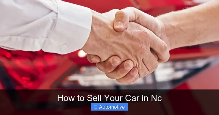 How to Sell Your Car in Nc