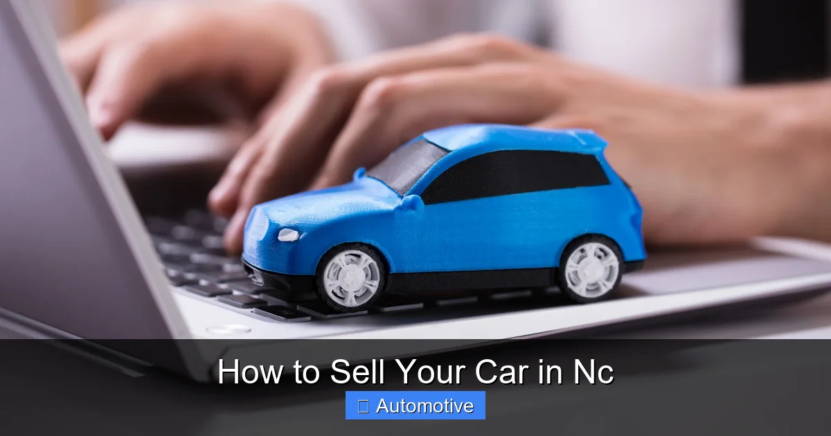 How to Sell Your Car in Nc