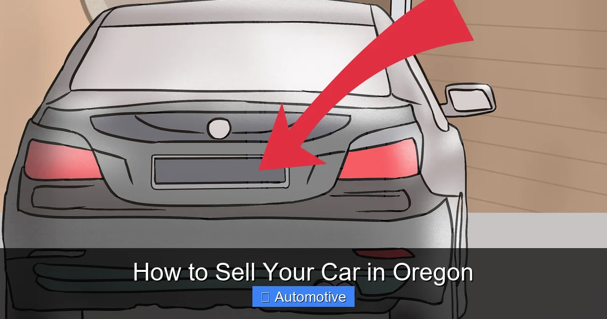 How to Sell Your Car in Oregon