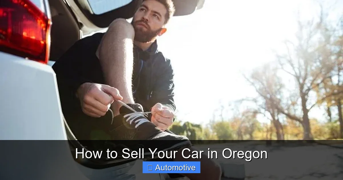 How to Sell Your Car in Oregon