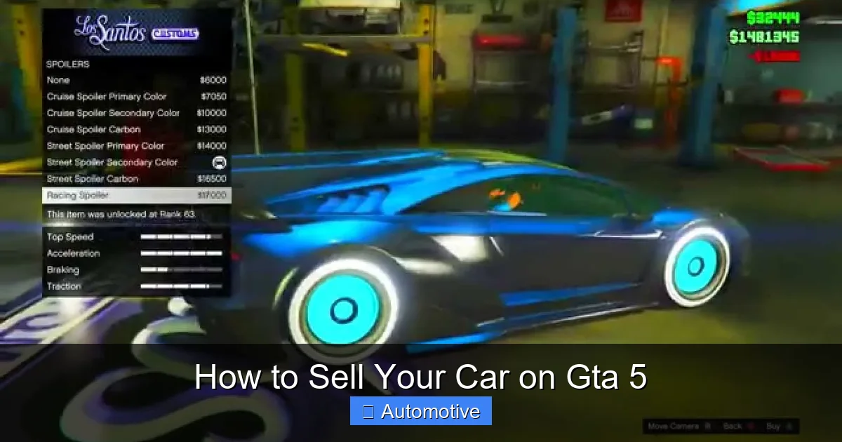 How to Sell Your Car on Gta 5