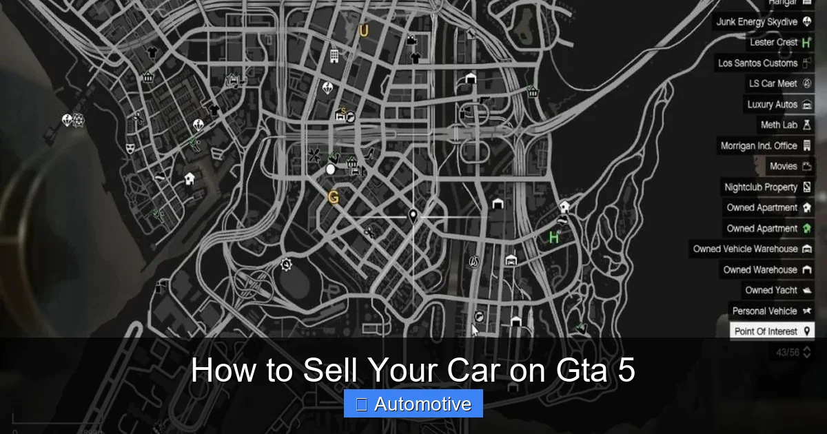 How to Sell Your Car on Gta 5