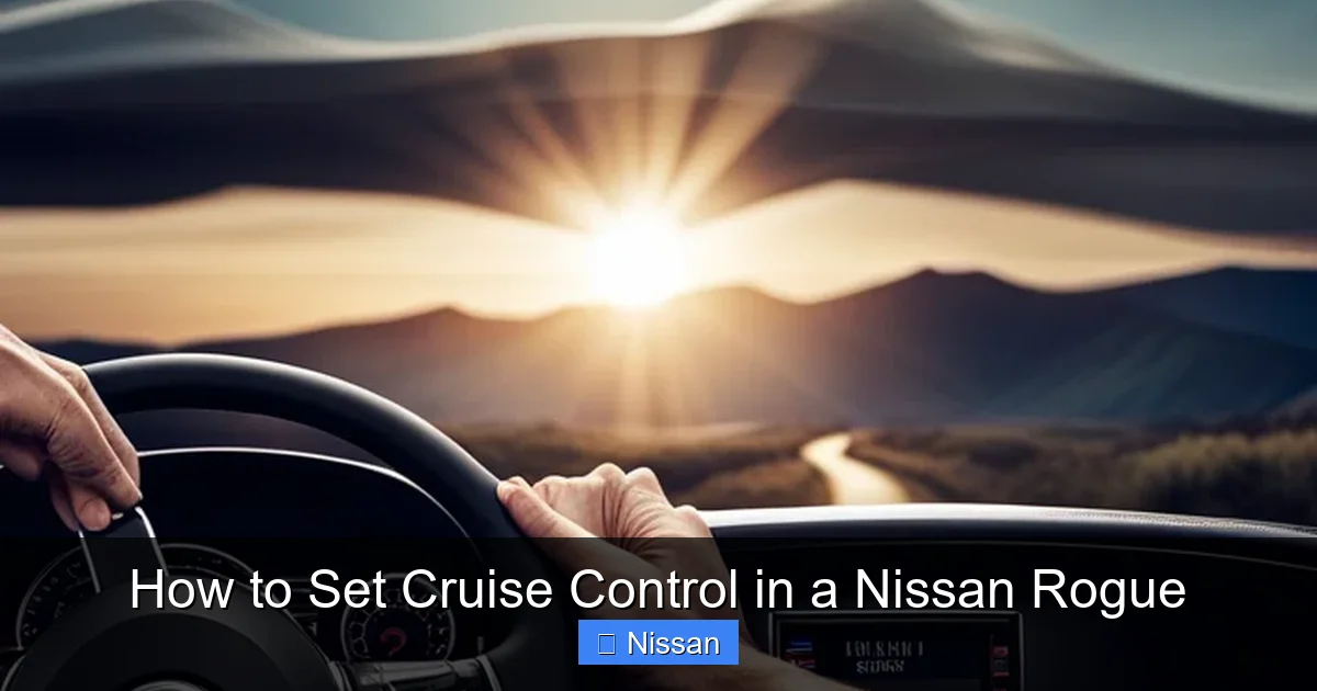 How to Set Cruise Control in a Nissan Rogue