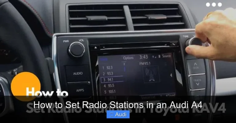 How to Set Radio Stations in an Audi A4