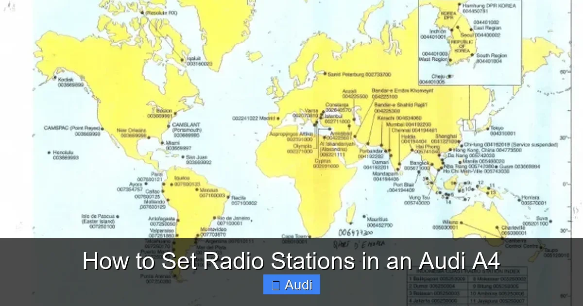 How to Set Radio Stations in an Audi A4