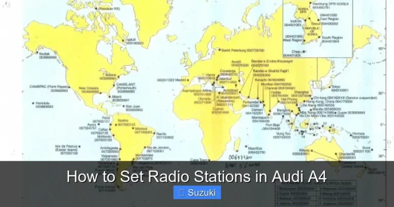 How to Set Radio Stations in Audi A4