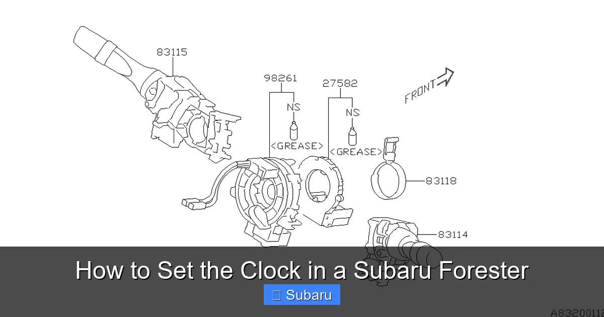 How to Set the Clock in a Subaru Forester