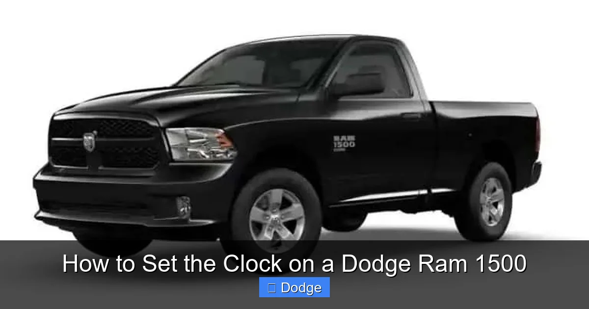 How to Set the Clock on a Dodge Ram 1500