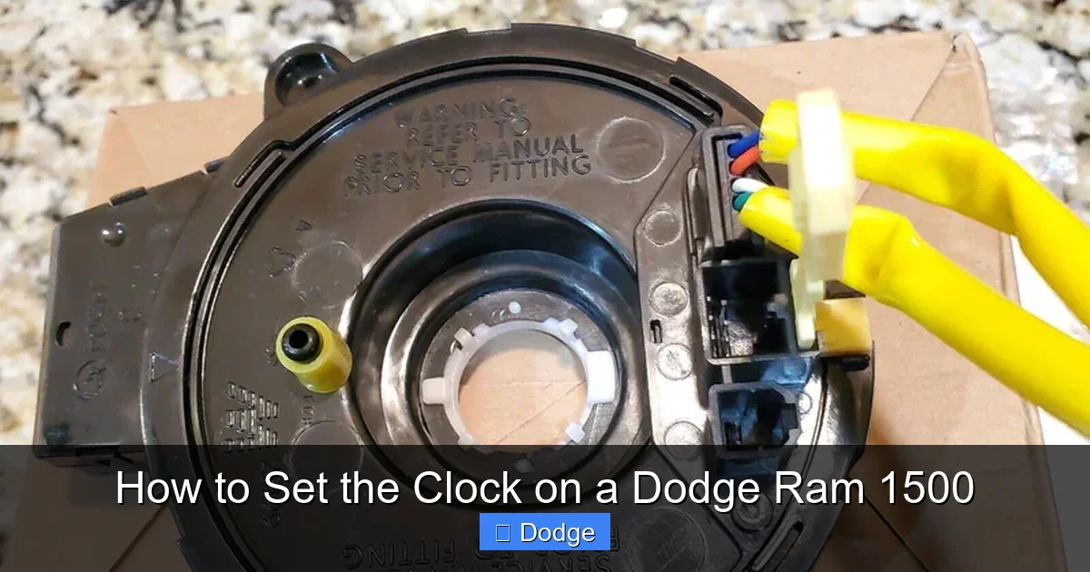 How to Set the Clock on a Dodge Ram 1500