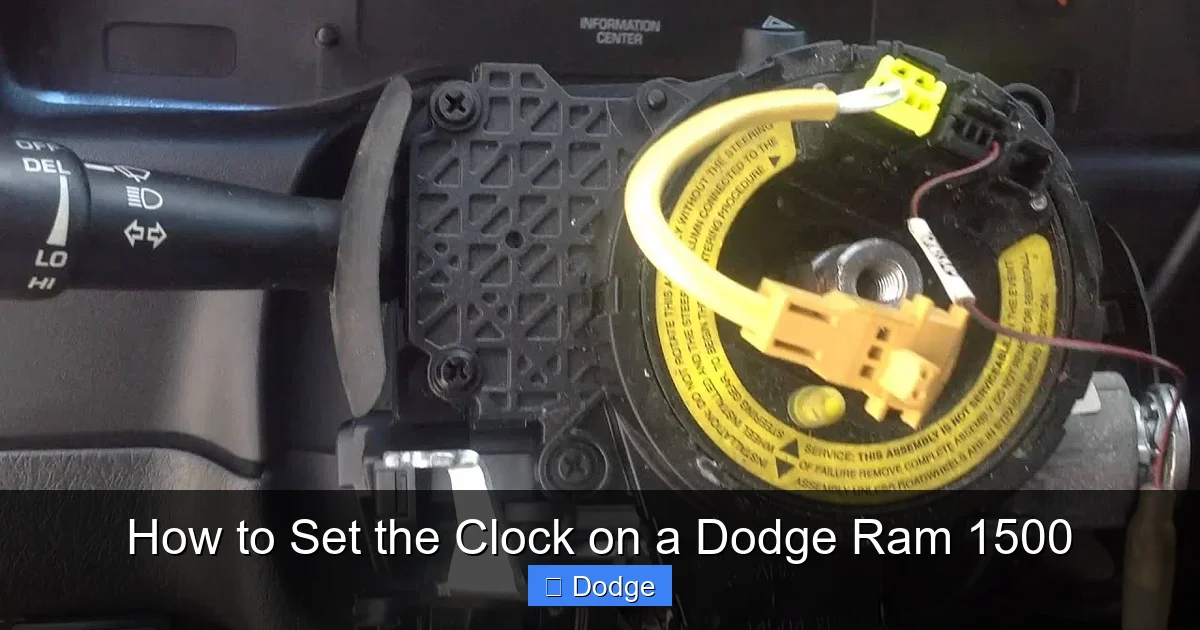 How to Set the Clock on a Dodge Ram 1500