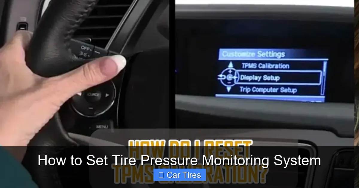 How to Set Tire Pressure Monitoring System