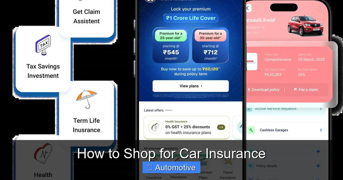 How to Shop for Car Insurance