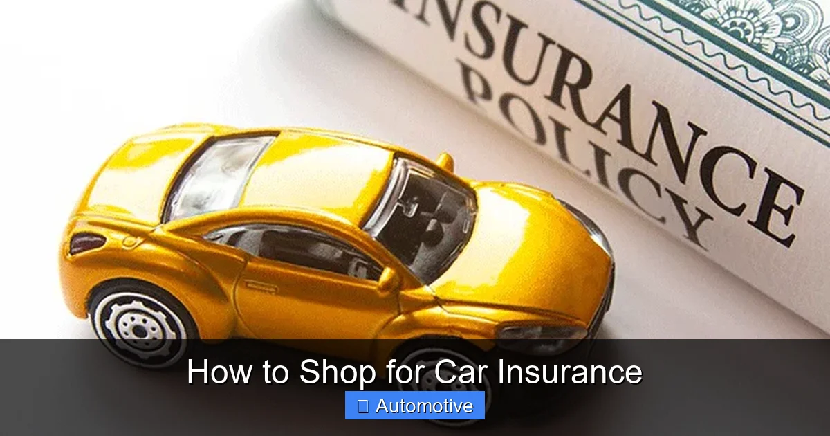 How to Shop for Car Insurance