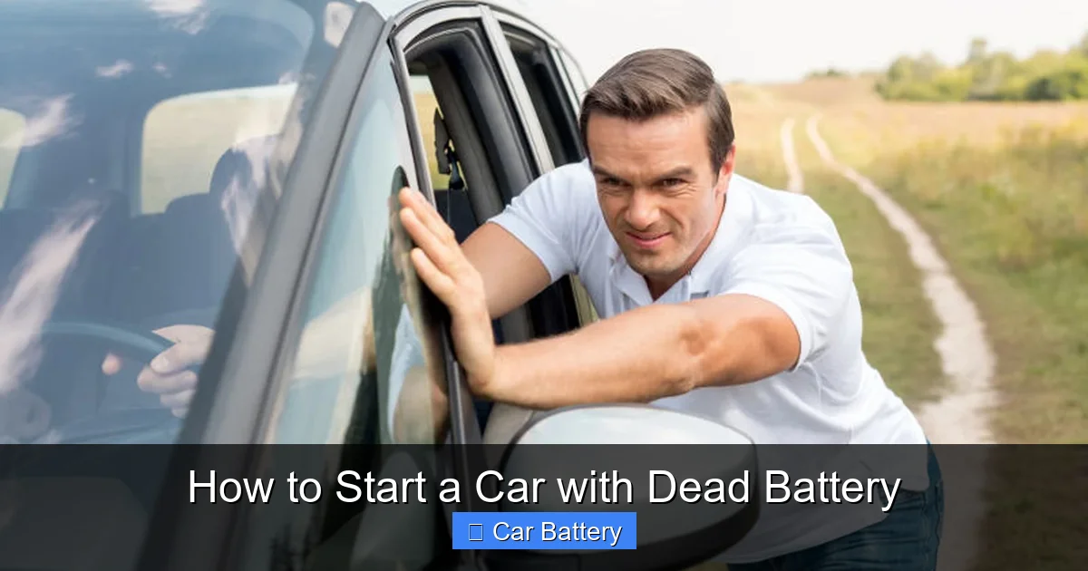 How to Start a Car with Dead Battery