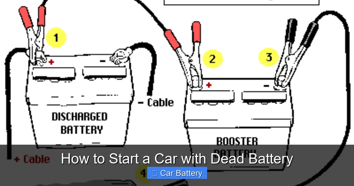 How to Start a Car with Dead Battery