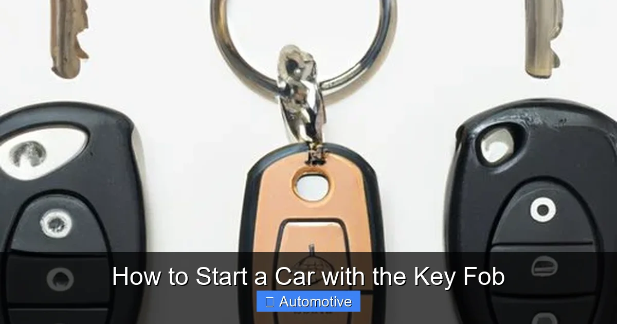 How to Start a Car with the Key Fob