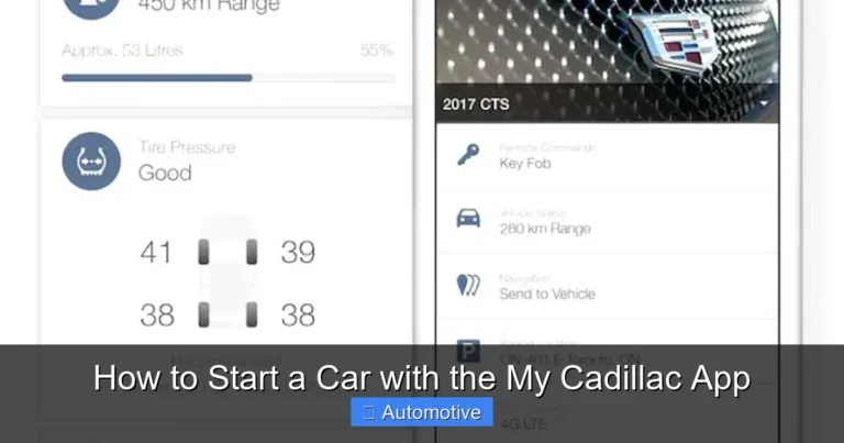 How to Start a Car with the My Cadillac App