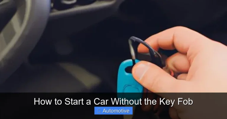 How to Start a Car Without the Key Fob