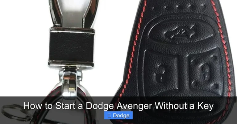 How to Start a Dodge Avenger Without a Key