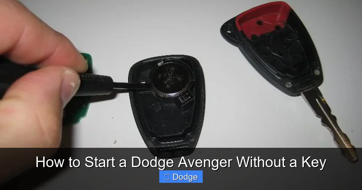 How to Start a Dodge Avenger Without a Key
