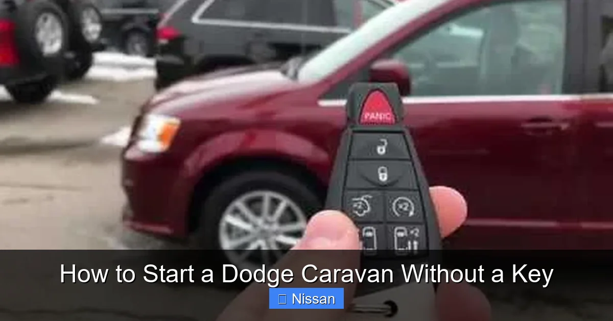 How to Start a Dodge Caravan Without a Key