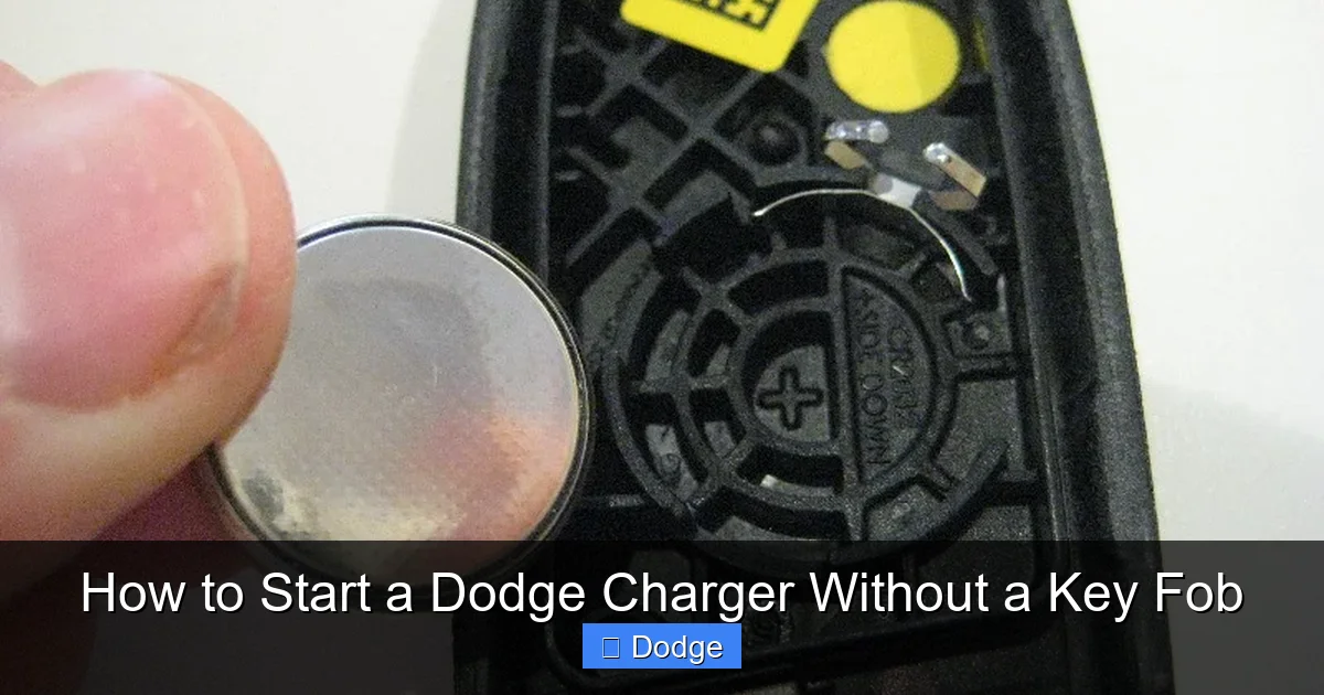 How to Start a Dodge Charger Without a Key Fob