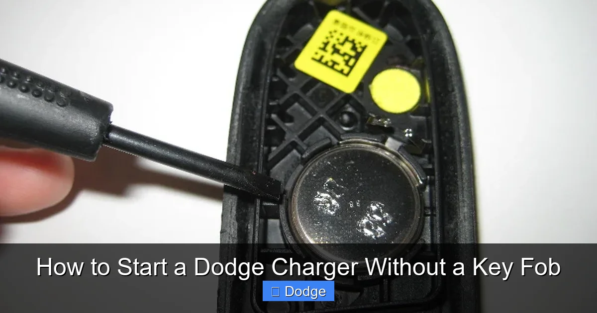 How to Start a Dodge Charger Without a Key Fob