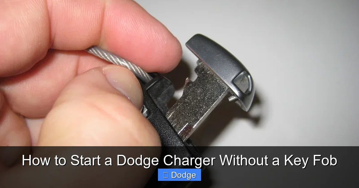 How to Start a Dodge Charger Without a Key Fob