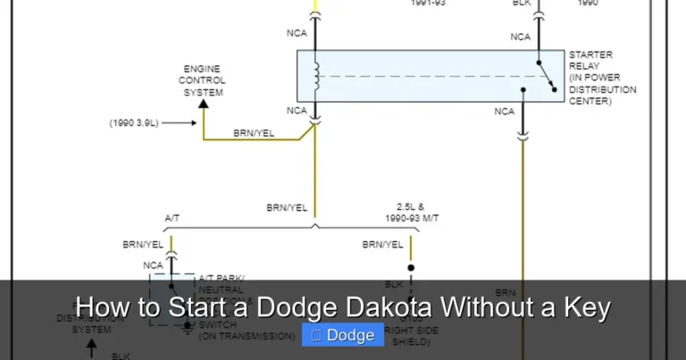 How to Start a Dodge Dakota Without a Key