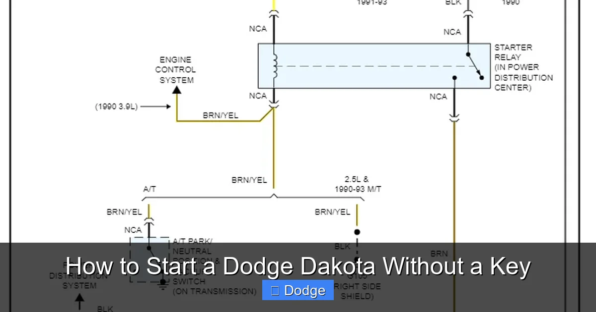 How to Start a Dodge Dakota Without a Key