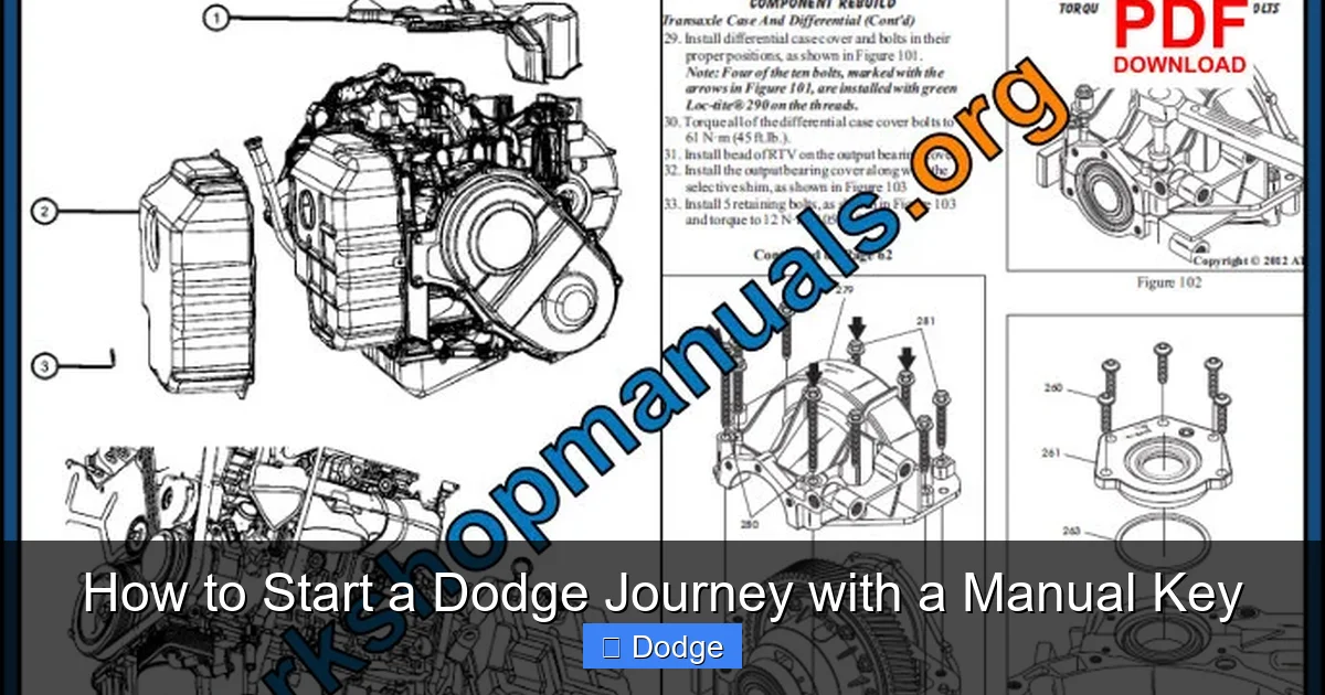 How to Start a Dodge Journey with a Manual Key