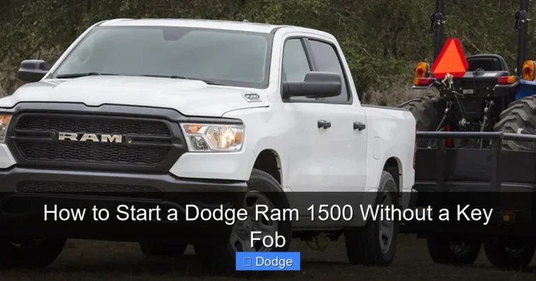 How to Start a Dodge Ram 1500 Without a Key Fob